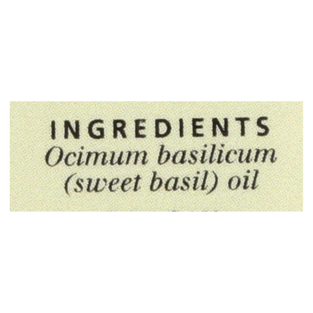 Aura Cacia Sweet Basil Pure Essential Oil - 0.5 Fl Oz - Cozy Farm