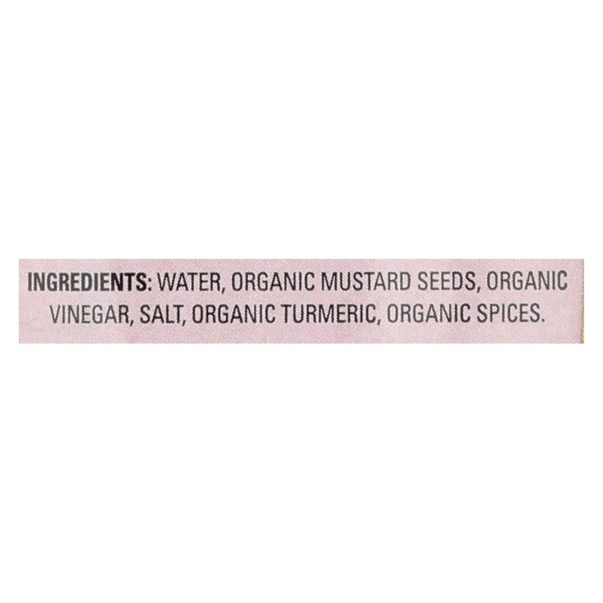Organic Ville Stone Ground Organic Mustard (12 Pack - 12 Oz.) - Cozy Farm