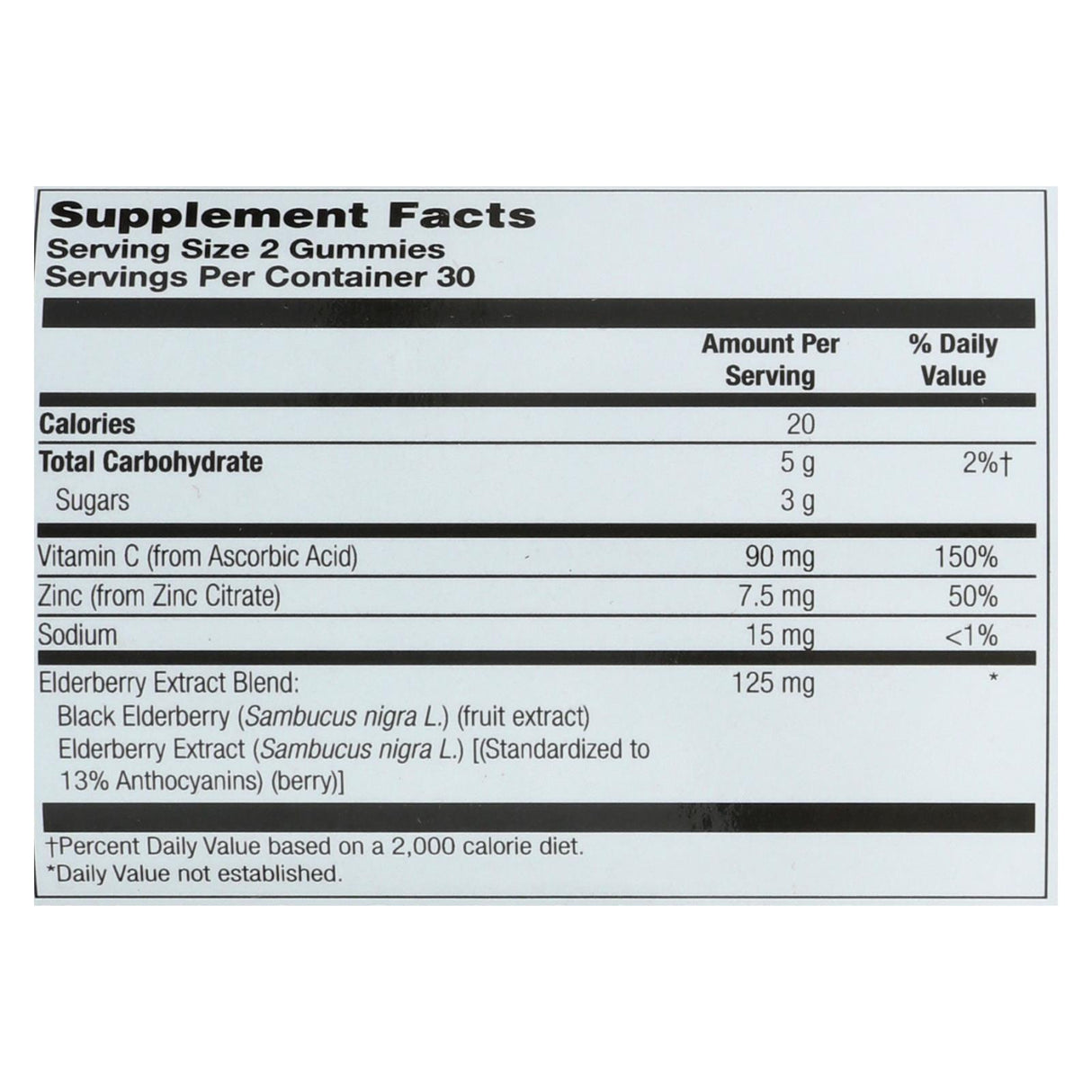 Zand Premium Elderberry Zinc Gummies (Pack of 60) Immune Support - Cozy Farm