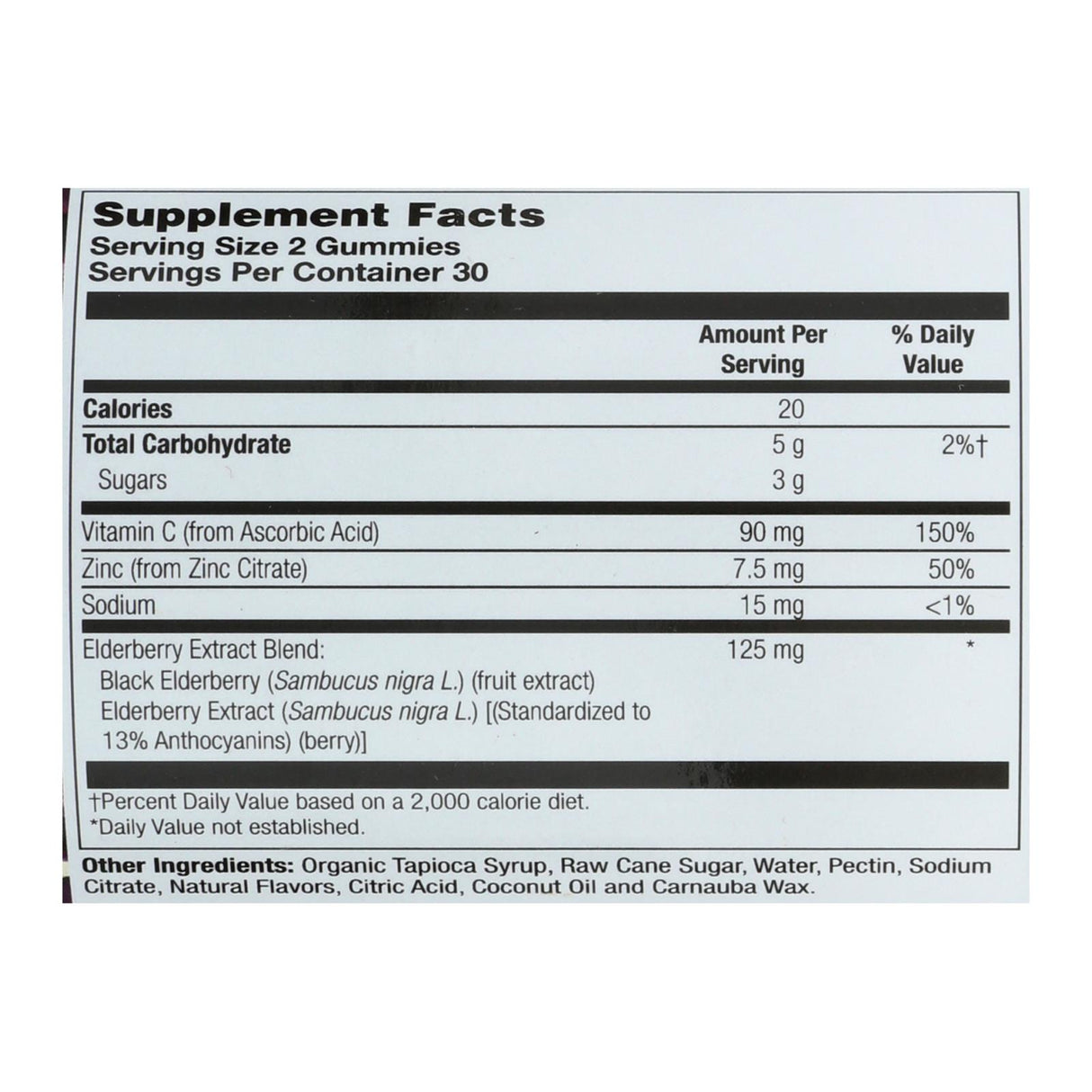 Zand Premium Elderberry Zinc Gummies (Pack of 60) Immune Support - Cozy Farm