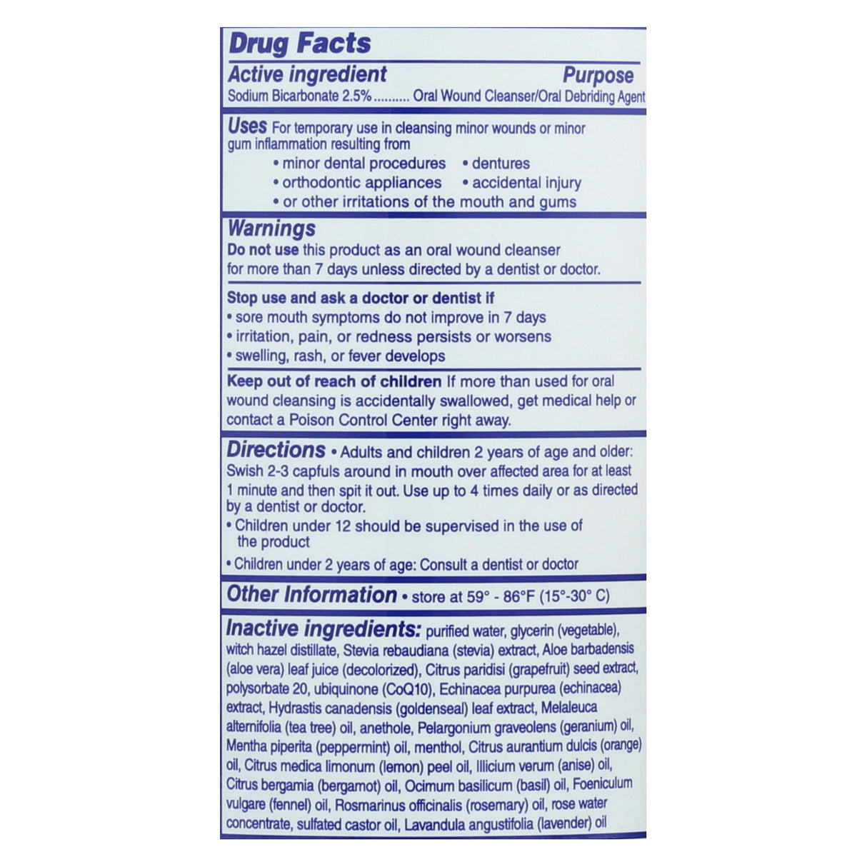 Eco-Dent Enriched with Oxygen Daily Rinse Mouthwash - 8 Oz. - Cozy Farm