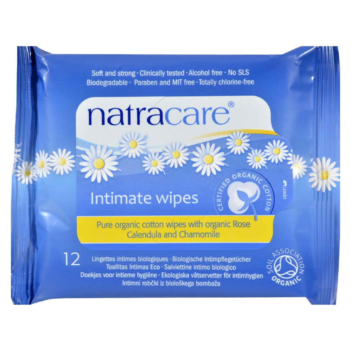 Natracare Organic Cotton Intimate Cleansing Wipes (Pack of 12) - Cozy Farm