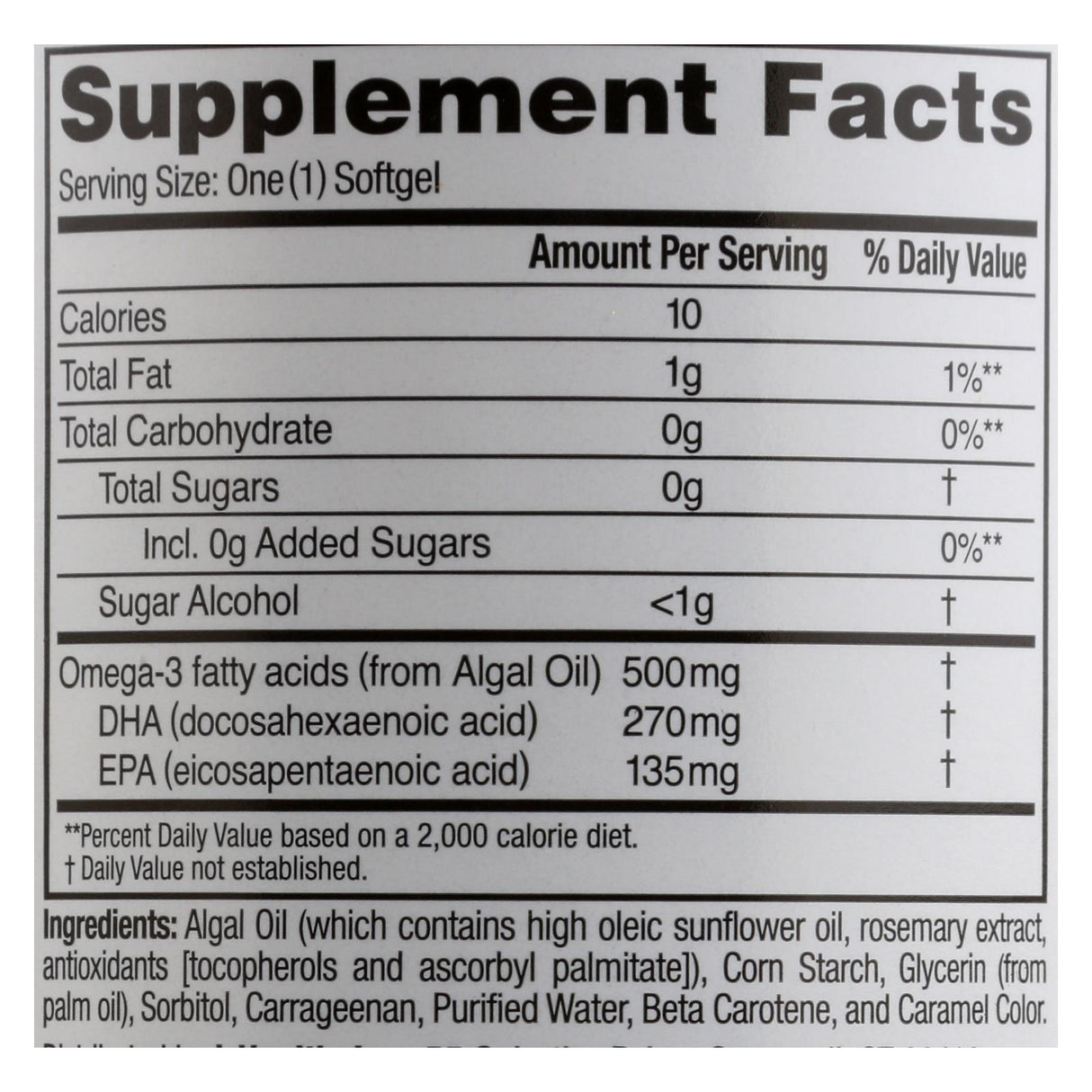 Amerifit Nutrition Ovega-3 (60 Softgels, 500 Mg) - Cozy Farm