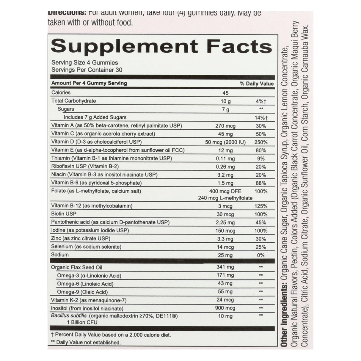 Smartypants Women's Complete Daily Multivitamin Gummies (120 Count) - Cozy Farm