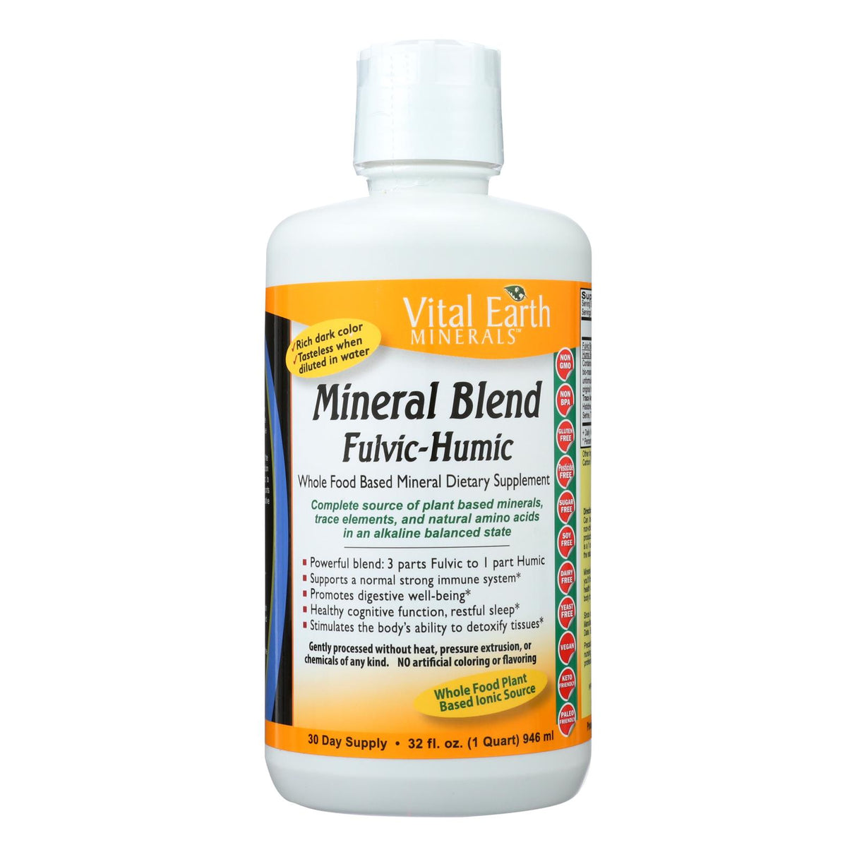 Vital Earth Minerals- Fulvic-Humic Mineral Blend (32 Fl Oz.) - Cozy Farm
