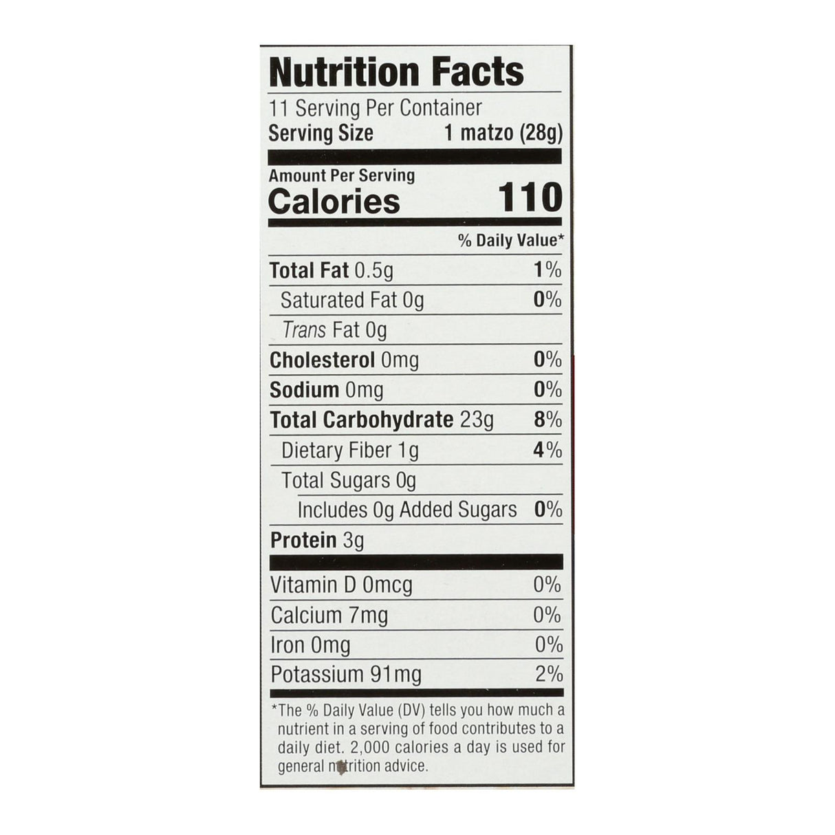 Streit's Unsalted Matzo Crackers, 11 Oz (Pack of 12) - Cozy Farm