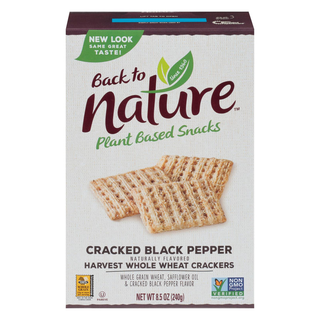 Back To Nature Crackers, Whole Wheat Black Pepper (12-Pack, 8.5 Oz. Each) - Cozy Farm