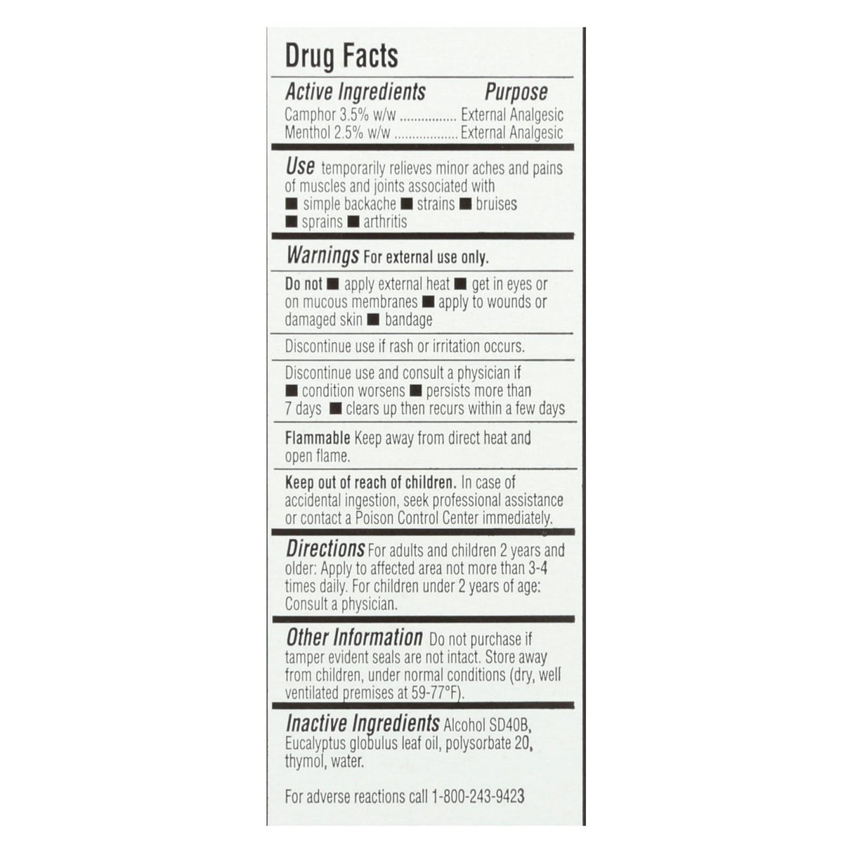 J.R. Watkins Natural Pain-Relieving Liniment Spray, 4 oz - Cozy Farm