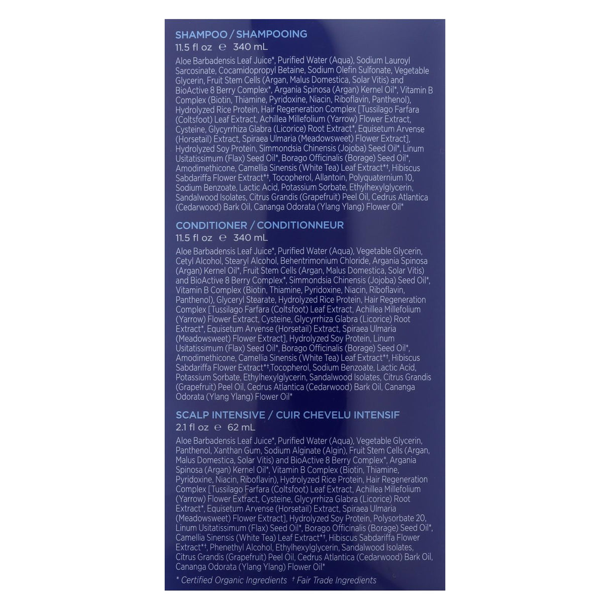 Andalou Naturals Thinning Hair System with Argan Fruit Stem Cells (3-Pack) - Cozy Farm