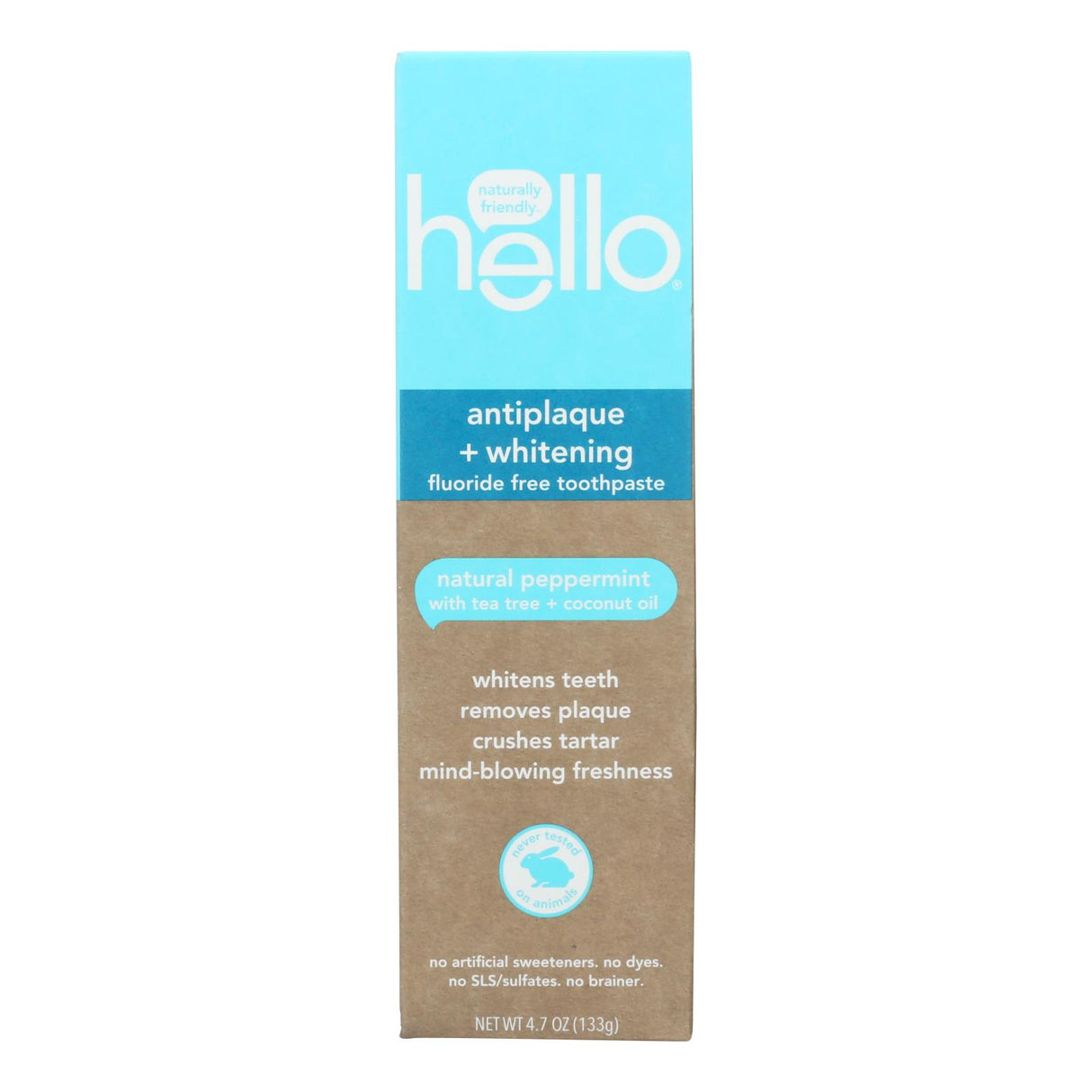Hello Products LLC - The Best Antiplaque Whitening Fluoride Toothpaste (Pack of 6, 4.7 oz.) - Cozy Farm