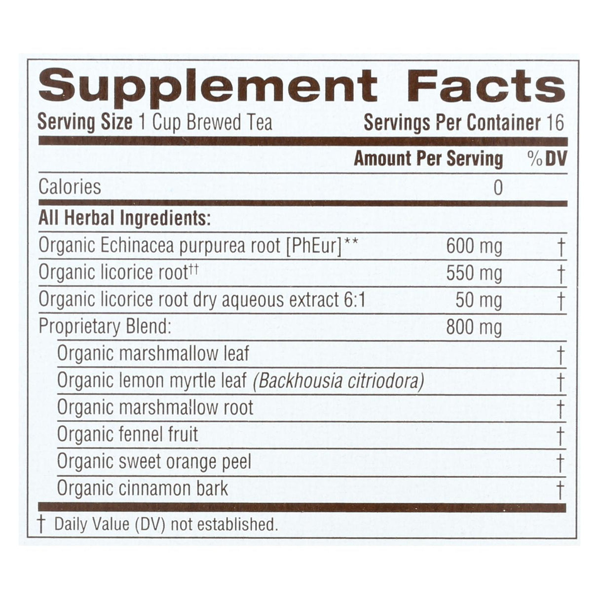 Traditional Medicinals Lemon Echinacea Throat Coat Herbal Tea - 16 Tea Bags, 6-Pack - Cozy Farm