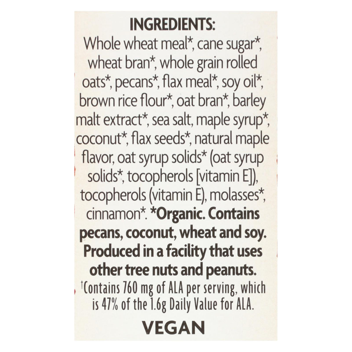 Nature's Path Maple Pecan Crunch Flax Plus - Enriched with Omega-3s (Pack of 12) - 11.5 Oz - Cozy Farm