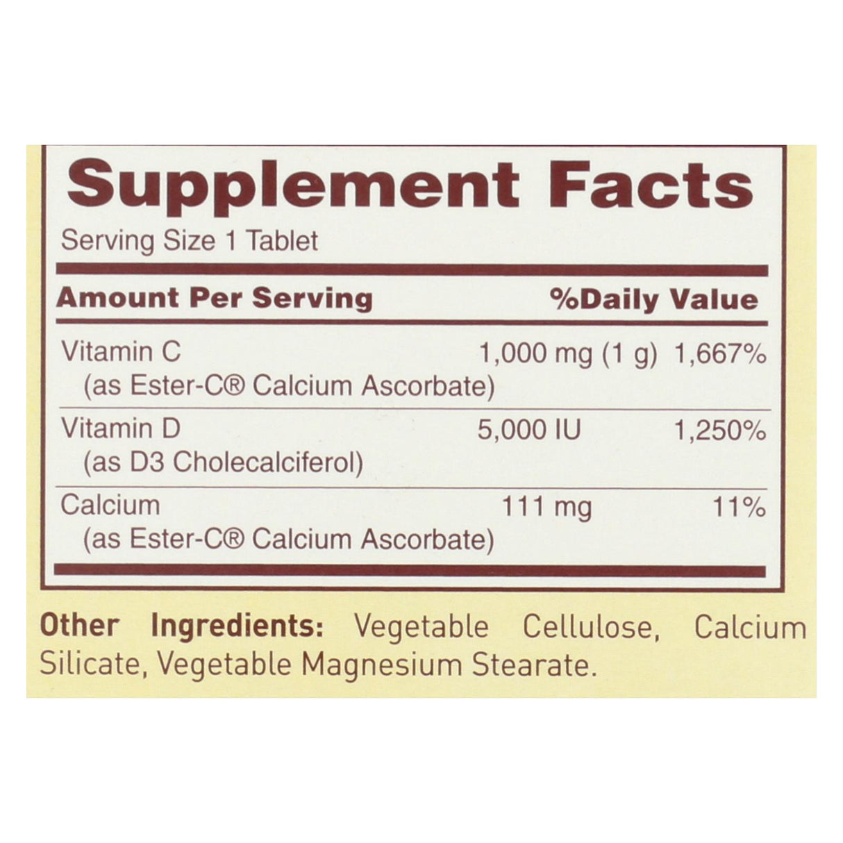 American Health Ester-C with D3 Immune & Strong Bones Support (60 Tablets) - Cozy Farm