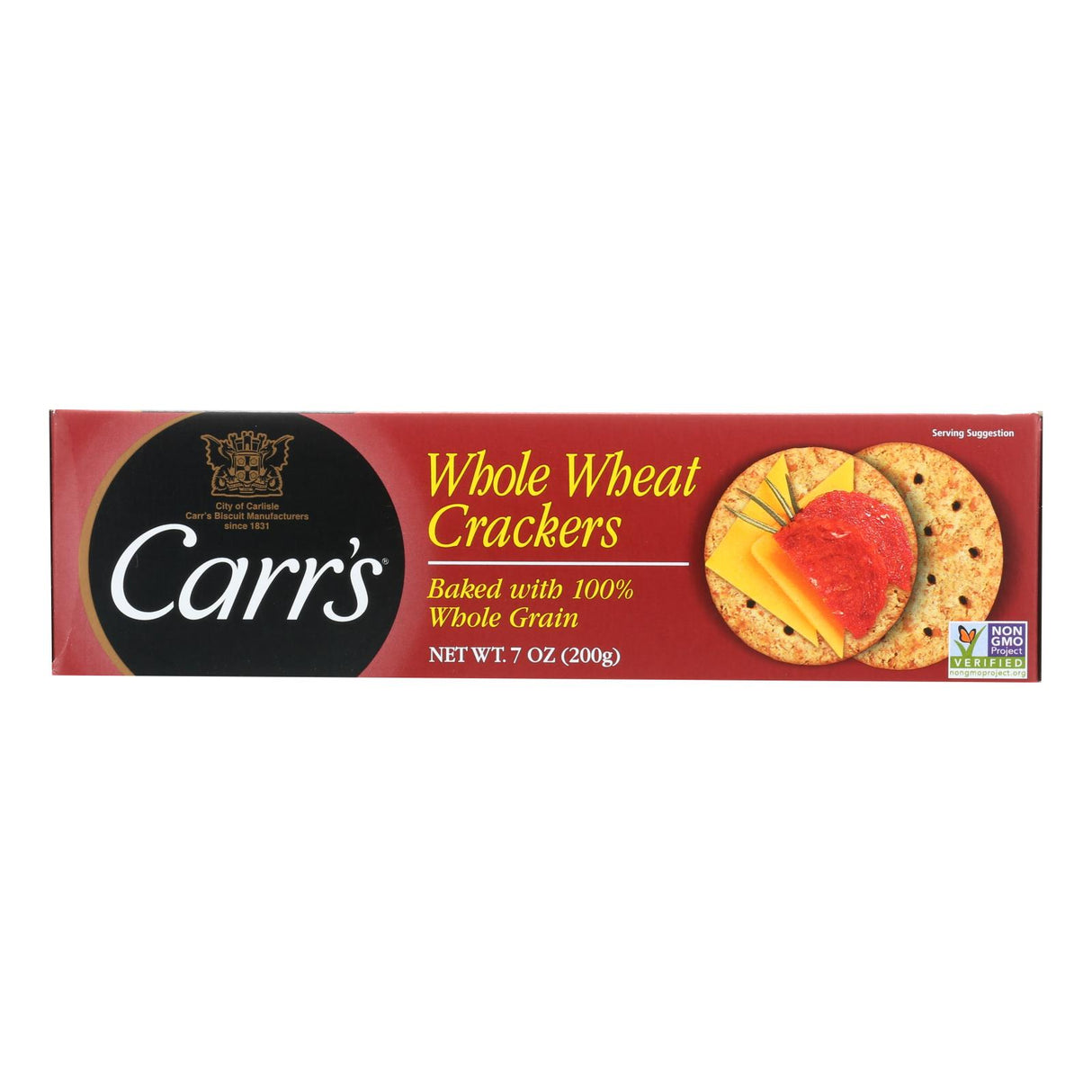 Carr's Whole Wheat Crackers, 12 Pack - 7.1 Oz. Each - Cozy Farm