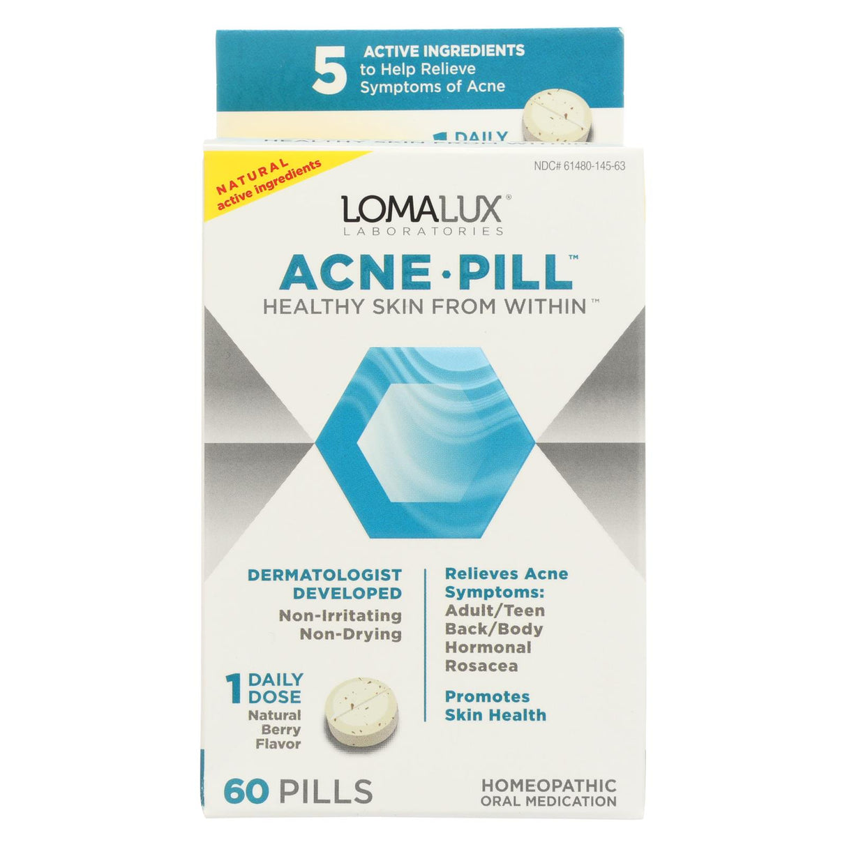 Loma Lux Laboratories Chewable Quick-Dissolving Acne Pill (60 ct.) - Cozy Farm