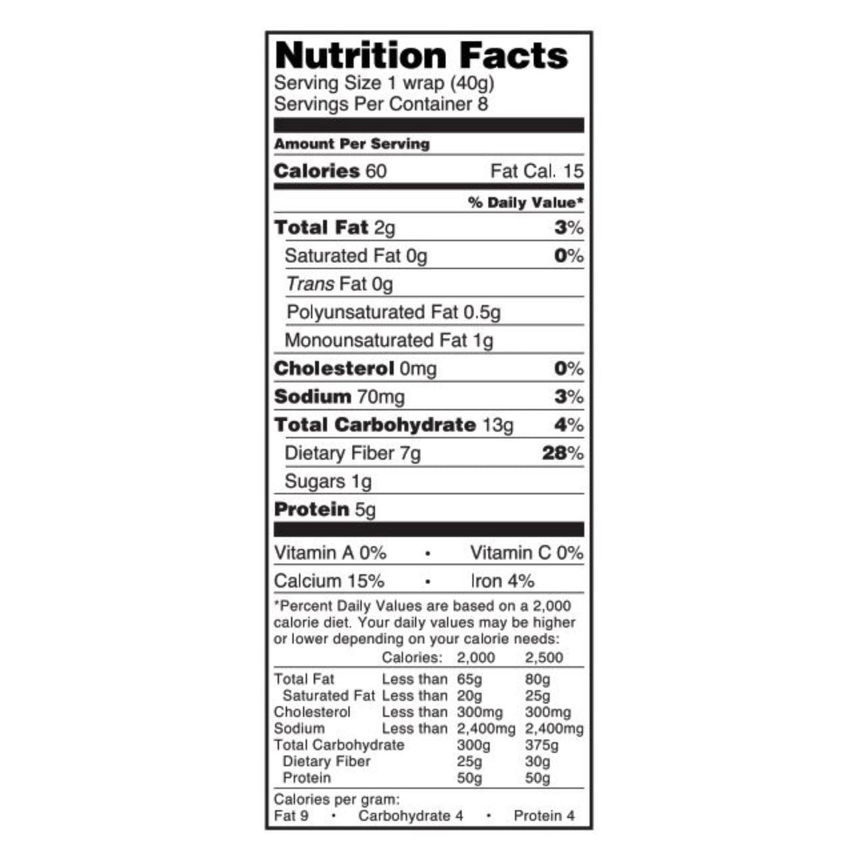 Tumaro's Carb Wise Ancient Grain Wraps, 8-Inch, 48 Count - Cozy Farm