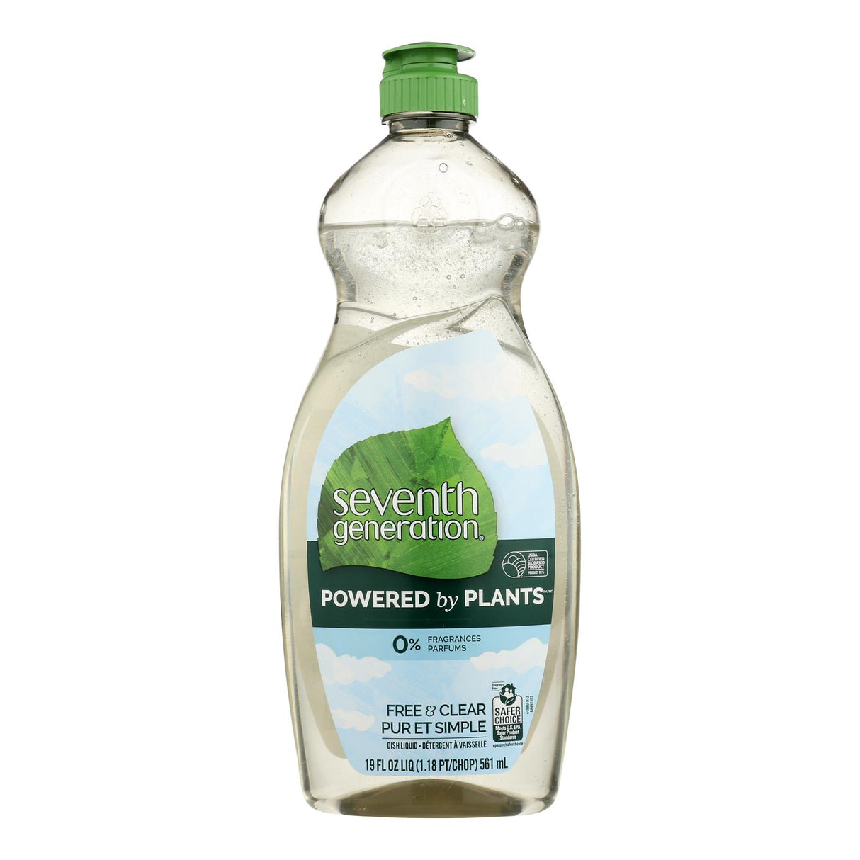 Seventh Generation Free & Clear Dish Liquid (6 Pack, 19 Fl Oz Each) - Cozy Farm
