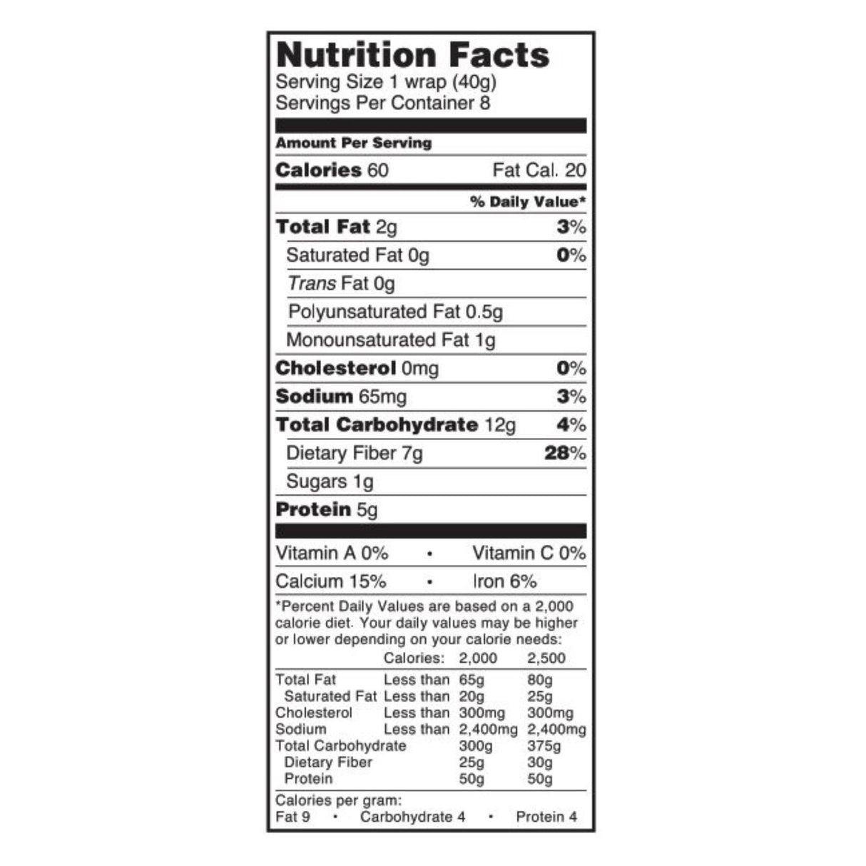 Tumaro's 9 Grain and Seed Low Carb 8-Inch Wraps (6-Pack, 8 Wraps Each) - Cozy Farm