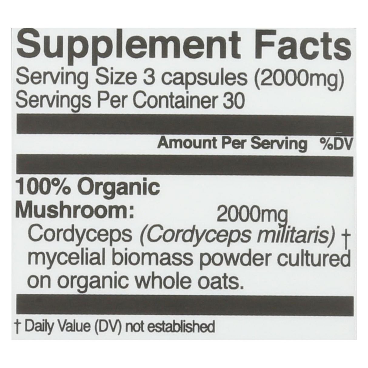 Om Mushroom Superfood Cordyceps Mushroom Capsules, Energy and Endurance Support Supplement, 90 Count - Cozy Farm