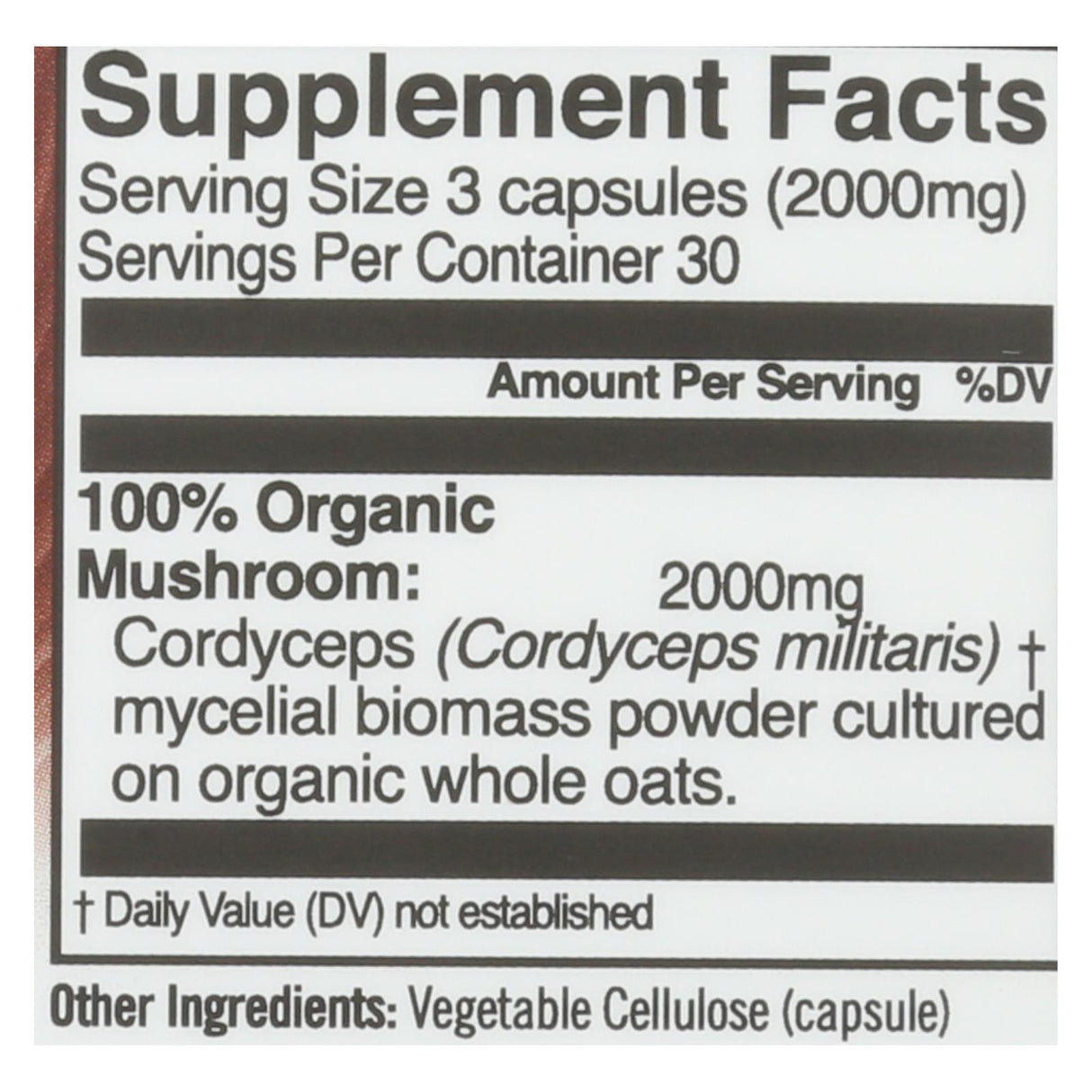 Om Mushroom Superfood Cordyceps Mushroom Capsules, Energy and Endurance Support Supplement, 90 Count - Cozy Farm