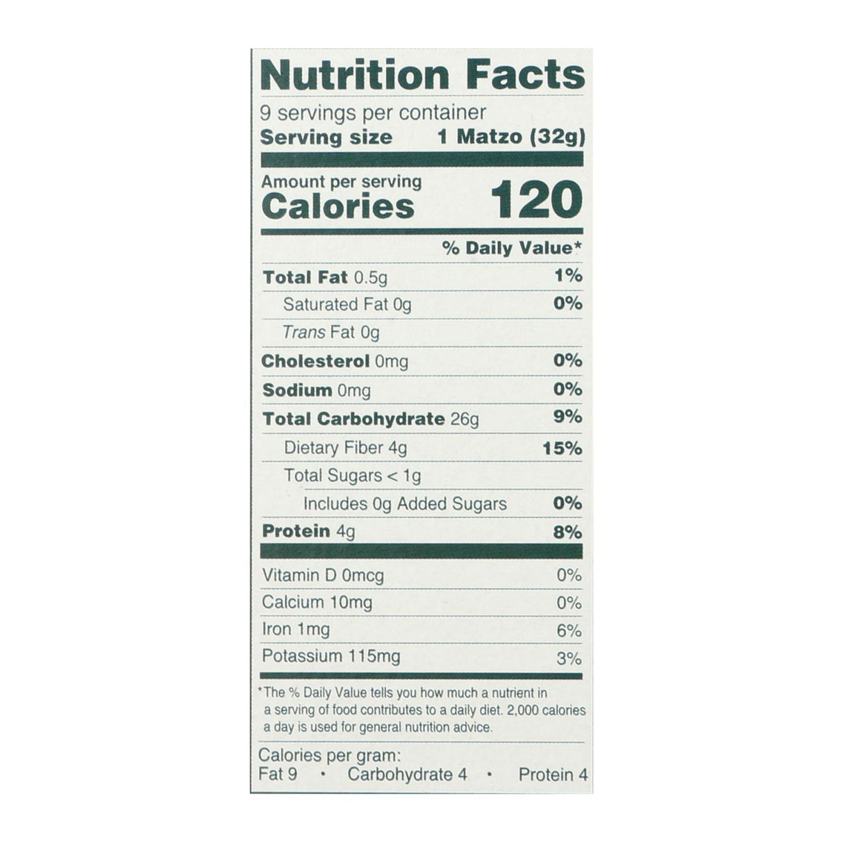 Manischewitz Whole Wheat Matzo - 10 Oz. (Pack of 12) - Cozy Farm