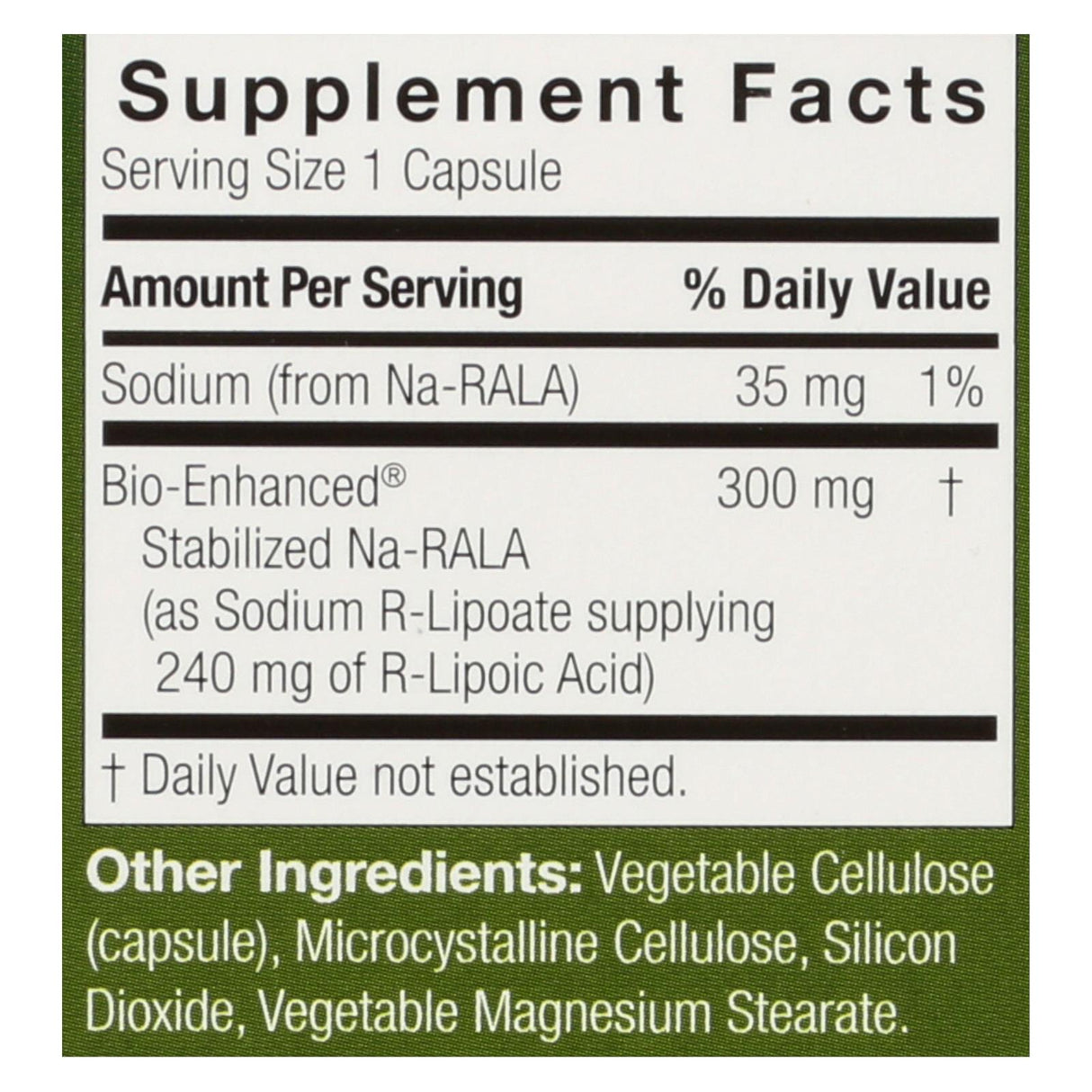 Genceutic Naturals R-Lipoic Acid Plus (60 Vcaps - 300mg) - Cozy Farm