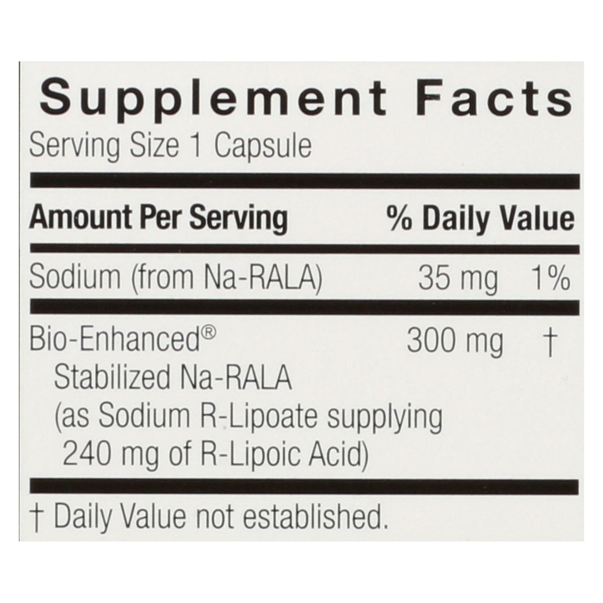 Genceutic Naturals R-Lipoic Acid Plus (60 Vcaps - 300mg) - Cozy Farm