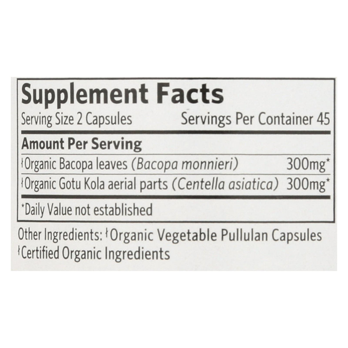 Organic India Memory & Mental Clarity Supplement (90 Vegetarian Capsules) - Cozy Farm