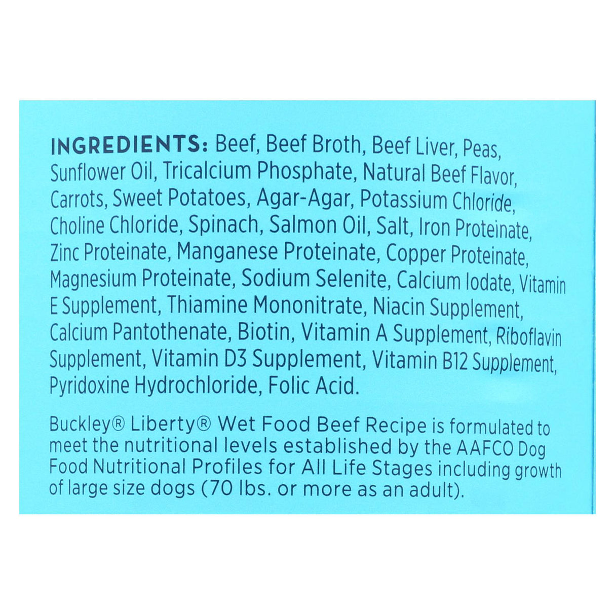 Buckley Liberty Wet Food Beef Variety Pack (Pack of 12) - 12.5 Oz. - Cozy Farm
