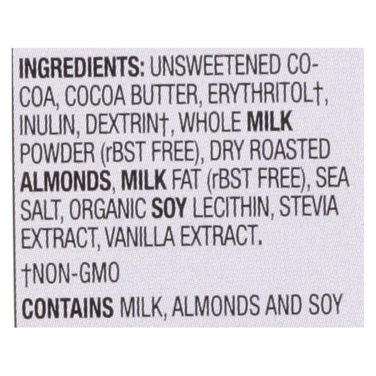 Lily's Sweets Salted Almond Milk Chocolate Candy Bars (Pack of 12 - 3 Oz Bars, 40% Cocoa) - Cozy Farm