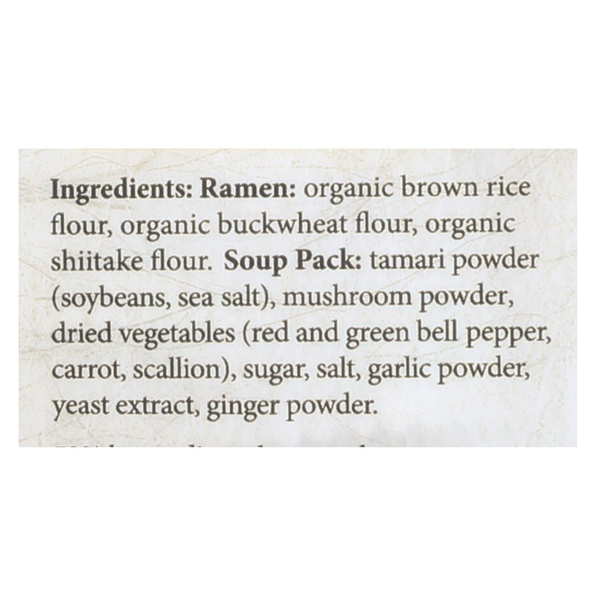 Lotus Foods Buckwheat Mushroom Brown Rice Ramen with Vegetable Soup 10 Pack - 2.8 Oz. Each - Cozy Farm