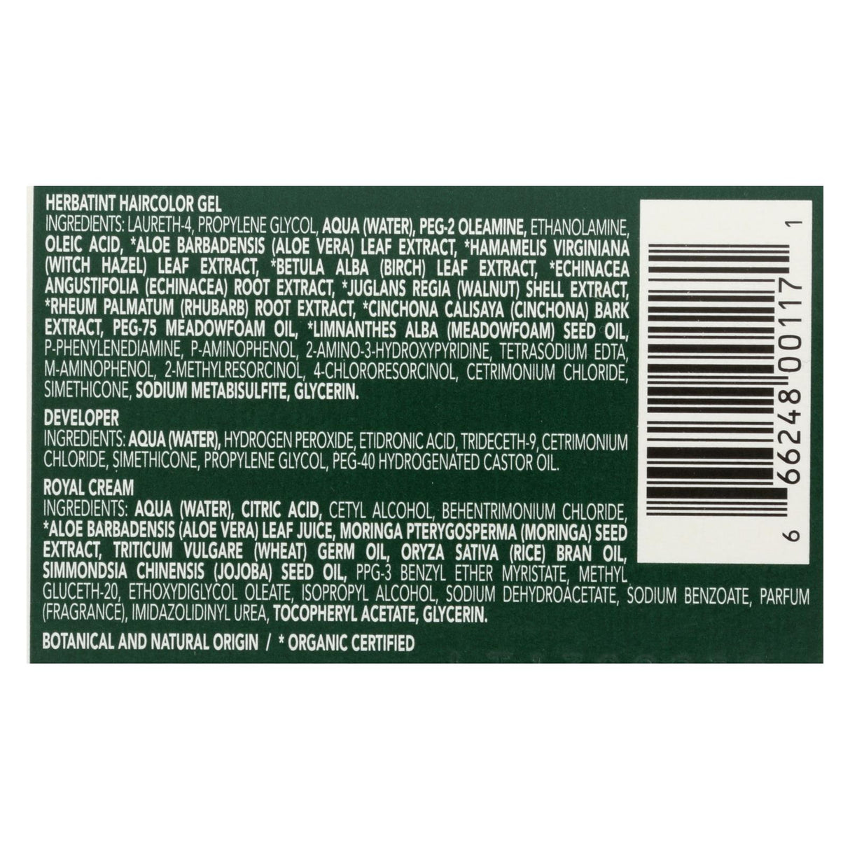 Herbatint Permanent Herbal Hair Color Gel, Mahogany Blonde 7M, 135ml - Cozy Farm