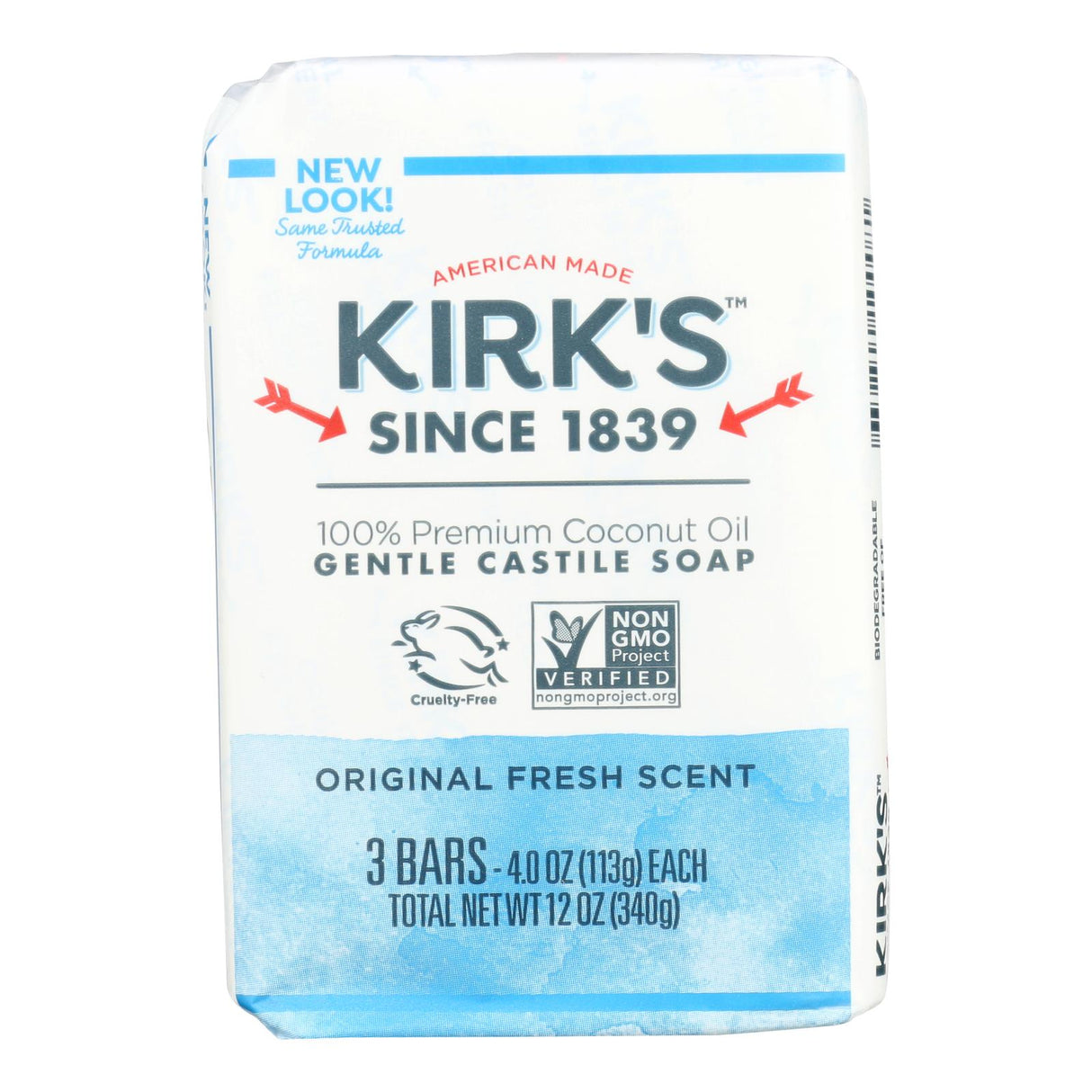 Kirk's Original Castile Soap, 4 Oz (Pack of 3) - Cozy Farm