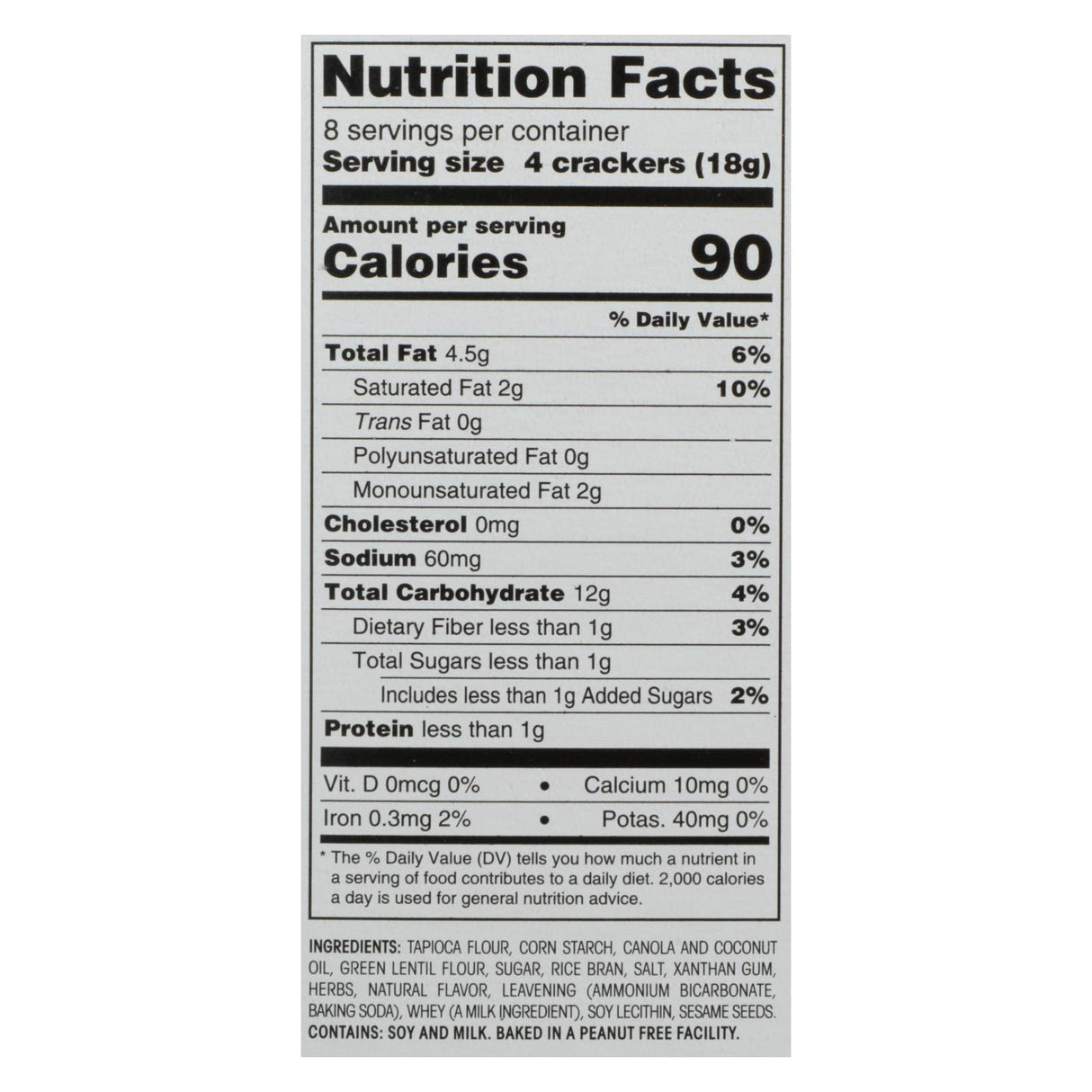 Breton Dare Herb and Garlic Crackers (Pack of 6 - 4.76 Oz.) - Cozy Farm