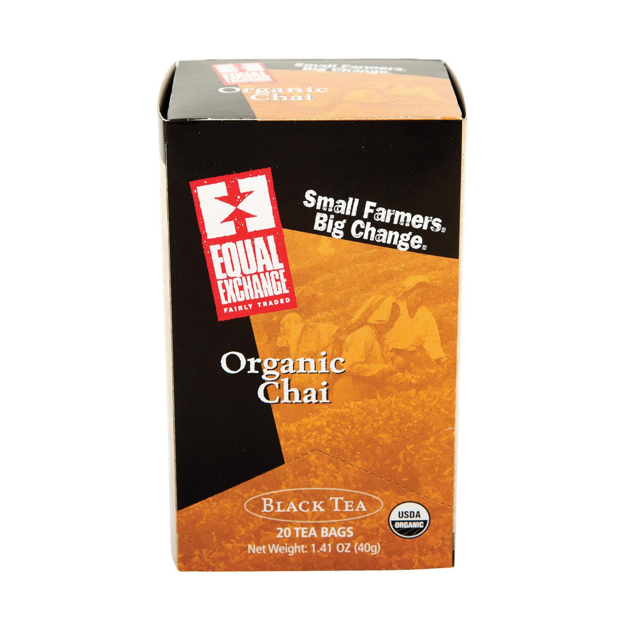 Equal Exchange Organic Chai Tea, 20 Tea Bags (Pack of 6) - Cozy Farm