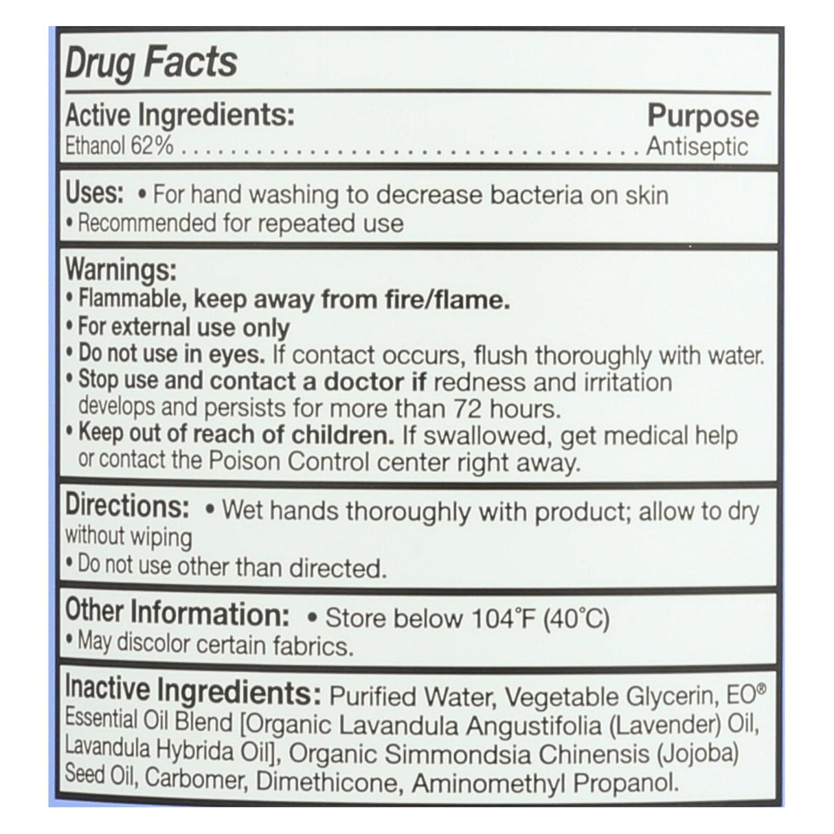 Eo Products Hand Sanitizing Gel with Lavender Essential Oil (Pack of 32 Oz.) - Cozy Farm