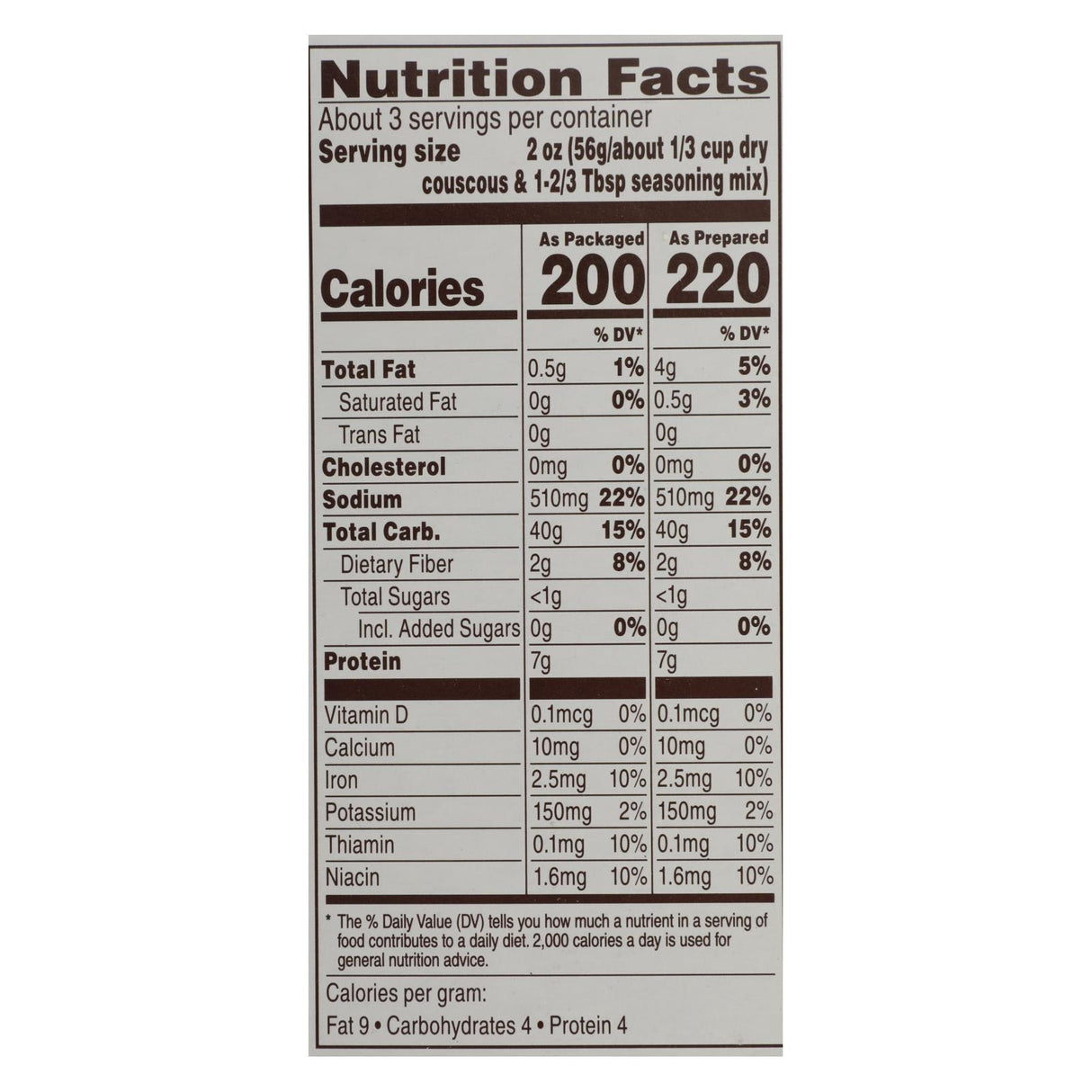 Near East Herb Chicken Couscous Mix, 12 - 5.7 Oz. Packs - Cozy Farm