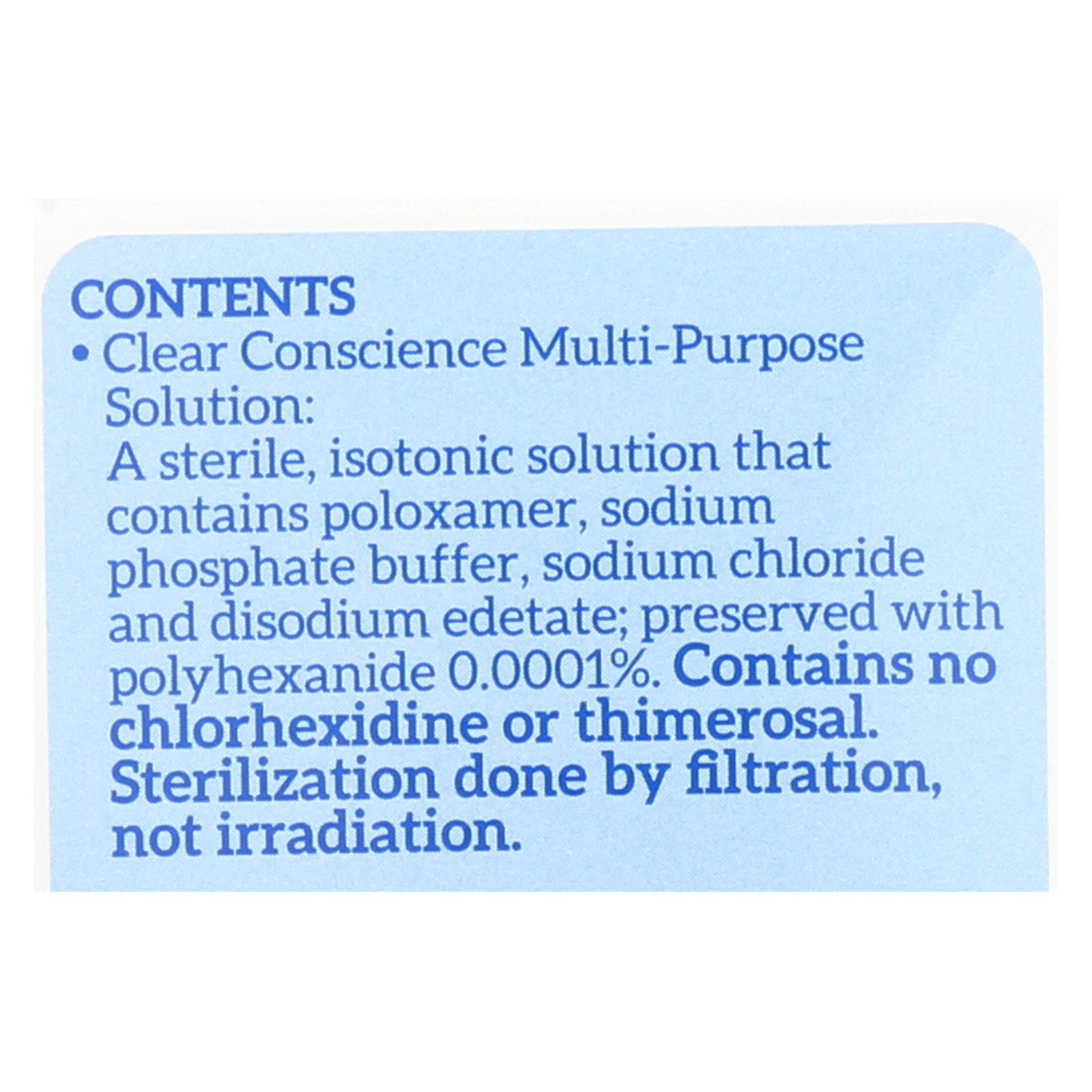 Clear Conscience Multi-Purpose Contact Lens Solution - 12 fl. oz. - Cozy Farm