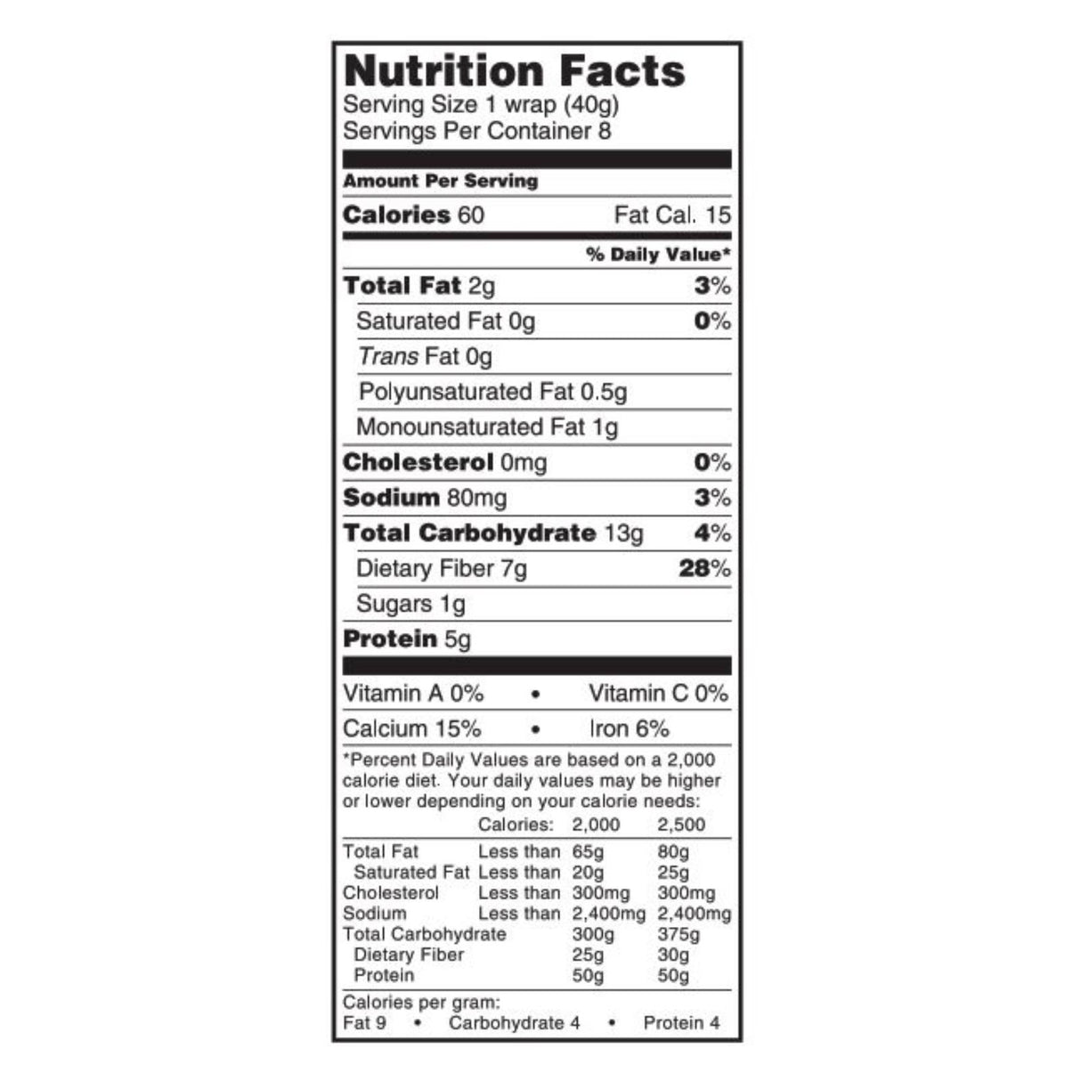 Tumaro's Carb Wise Whole Wheat Wraps, 8-Inch (Pack of 6) - Cozy Farm