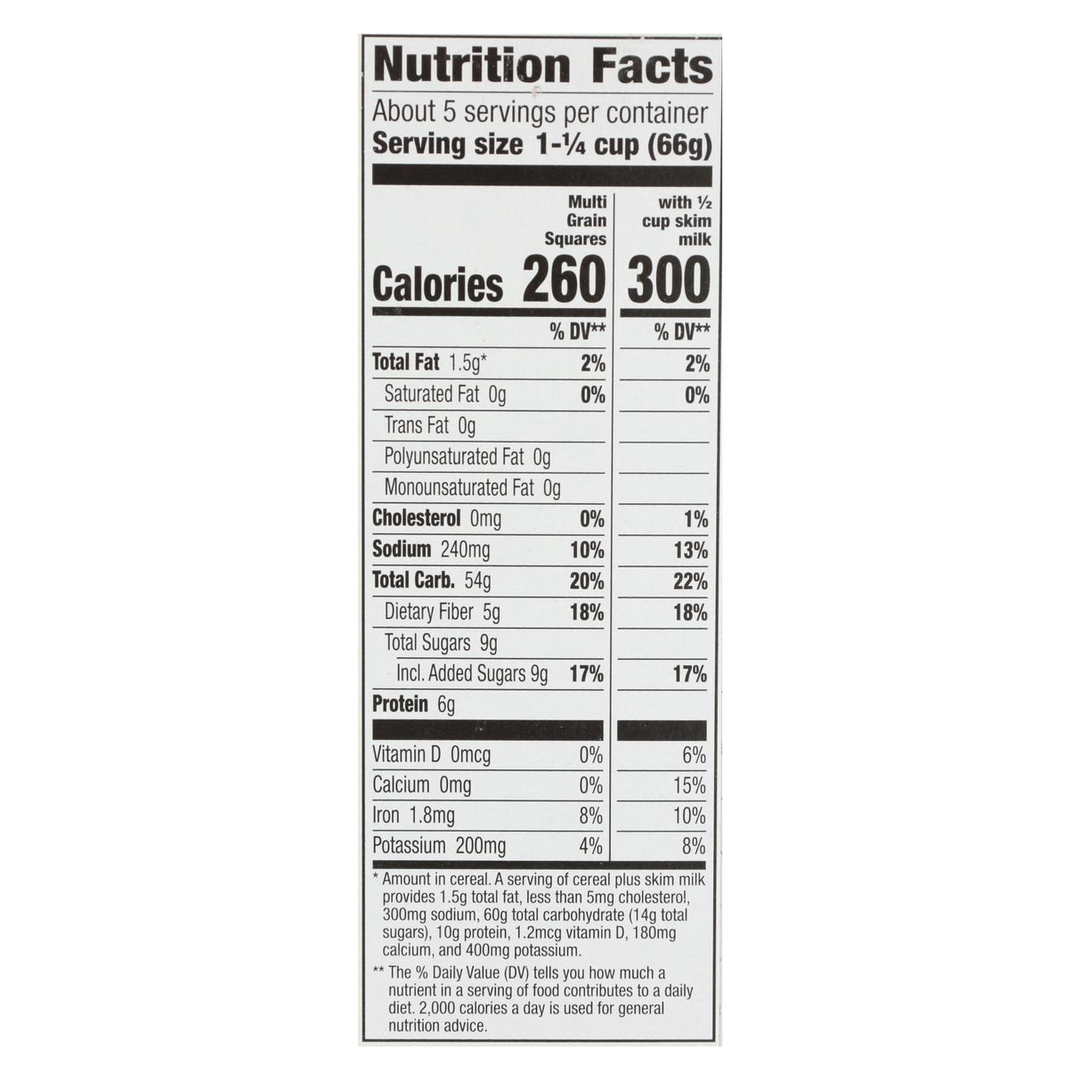 Cascadian Farm Organic Multi-Grain Squares Cereal, 1.23 Oz (Pack of 10) - Cozy Farm