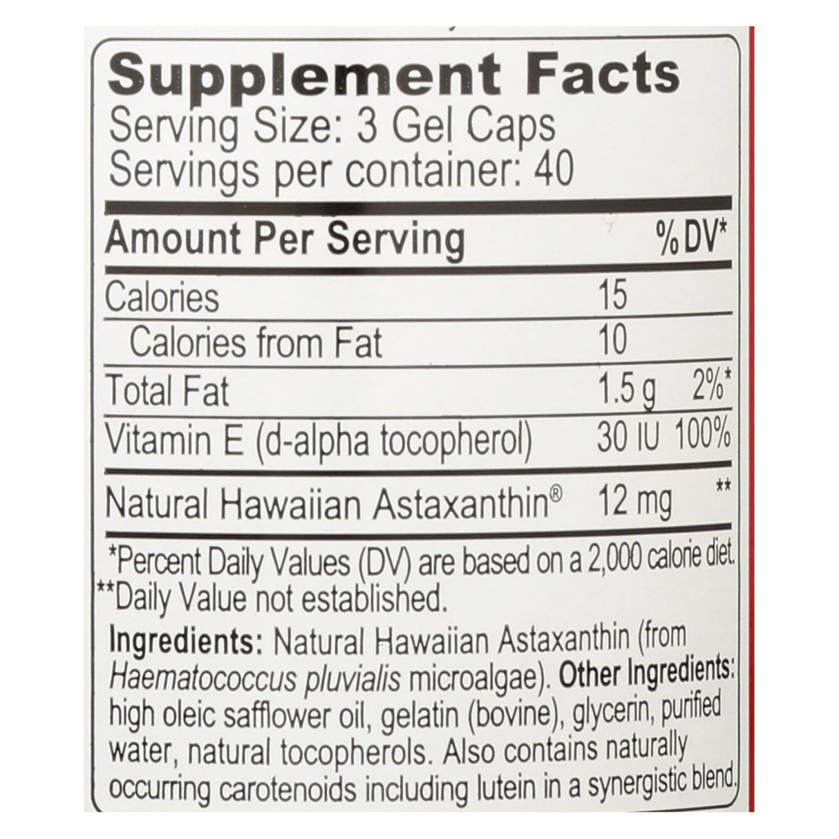 Bioastin Astaxanthin 4mg (120 Capsules) - Microalgae Supplement - Cozy Farm