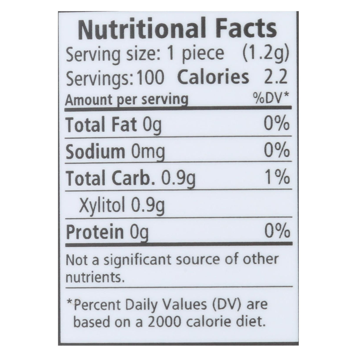 Spry Xylitol Peppermint Chewing Gum, Pack of 100 - Cozy Farm