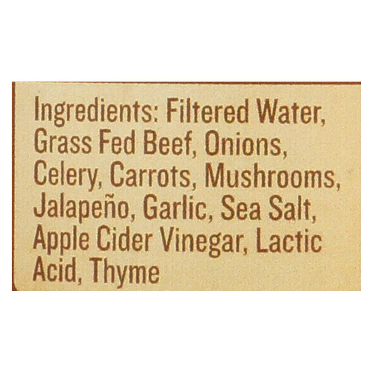 Epic Beef Bone Broth with Jalapeno Sea Salt (6-Pack, 14 Fl. Oz. Each) - Cozy Farm