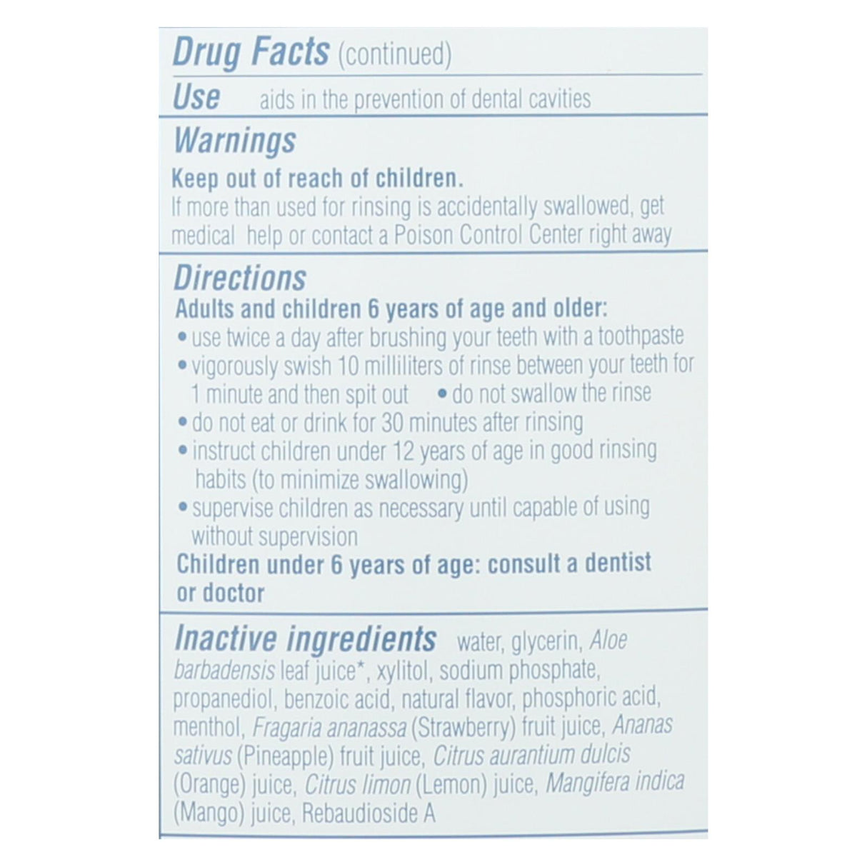 Tom's of Maine Kids Fluoride Rinse | Strawberry | 16 Oz. - Cozy Farm