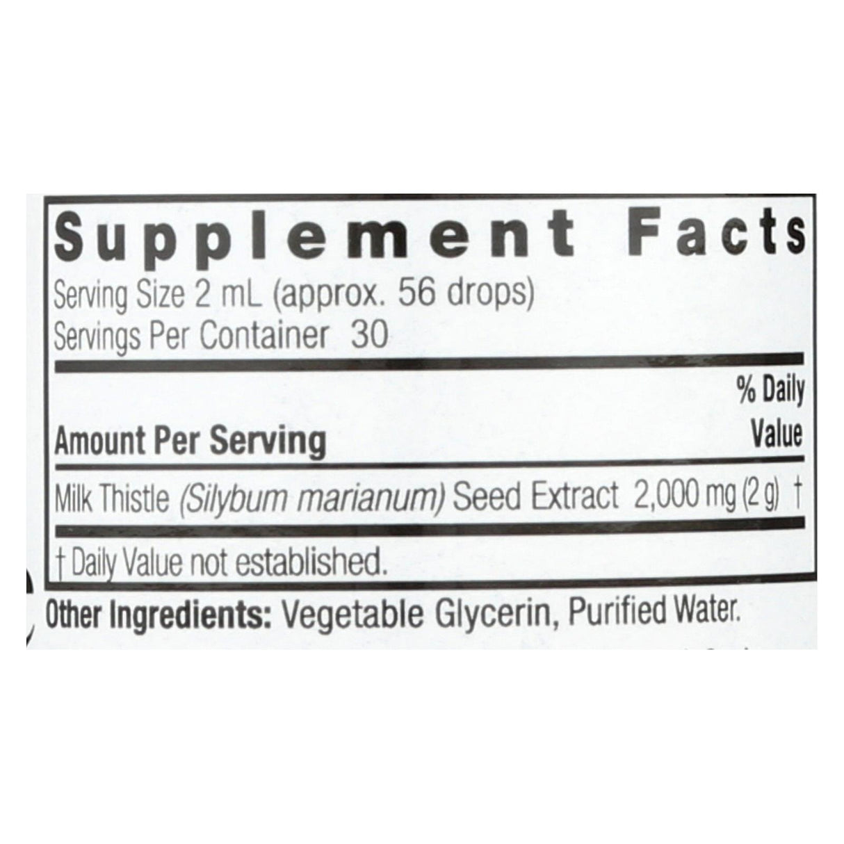 Nature's Answer Milk Thistle Extract, 2 Fl Oz - Cozy Farm