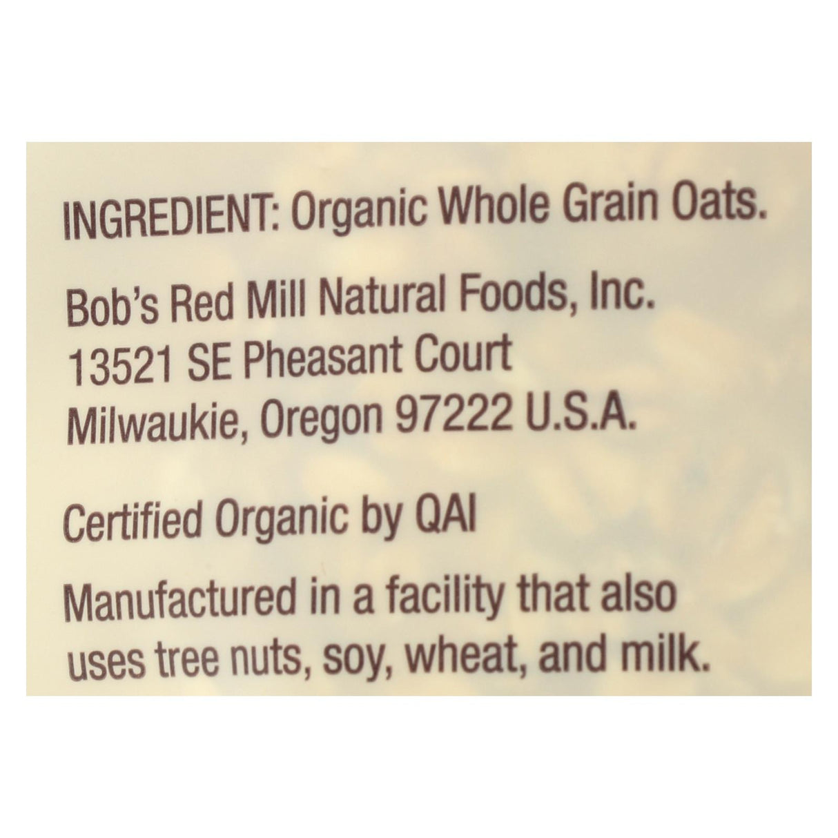 Bob's Red Mill Organic Oatmeal | 4 Pack, 32Oz. - Cozy Farm