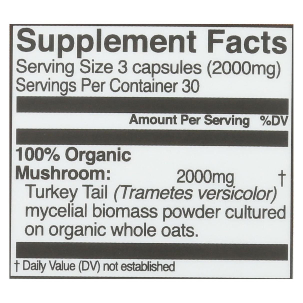 Om Mushroom Superfood Turkey Tail Mushroom Capsules, 90 Count - Cozy Farm