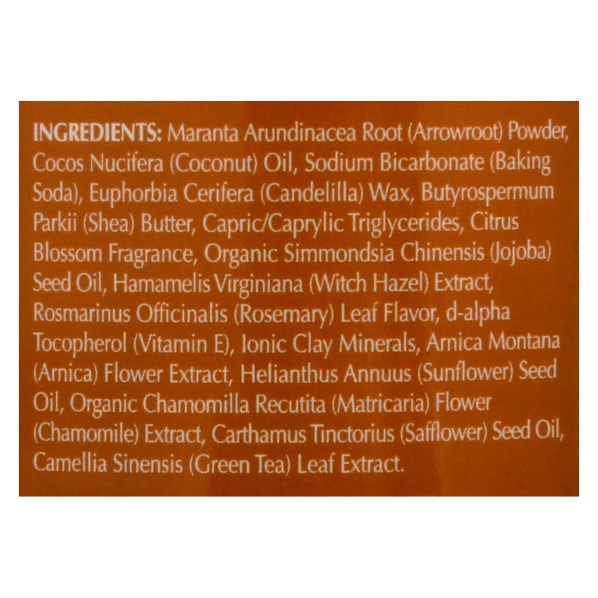 Zion Health Adama Minerals Clay Deodorant Citrus Blossom (2.5 Oz.) - Cozy Farm