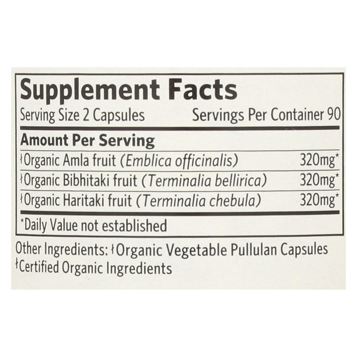 Organic India Triphala Digestion & Colon Cleanse Support (180 Vegan Capsules) - Cozy Farm