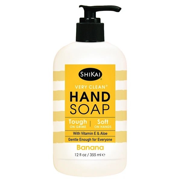 Shikai Very Clean Natural Banana Hand Soap (12 Fl Oz) - Cozy Farm